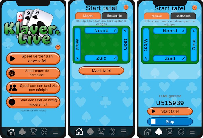 Klaverjas met 4 andere spelers